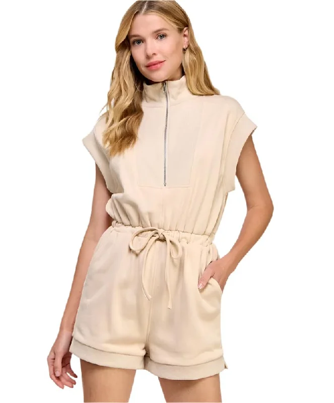 Holly Rib Knit Contrast Romper
