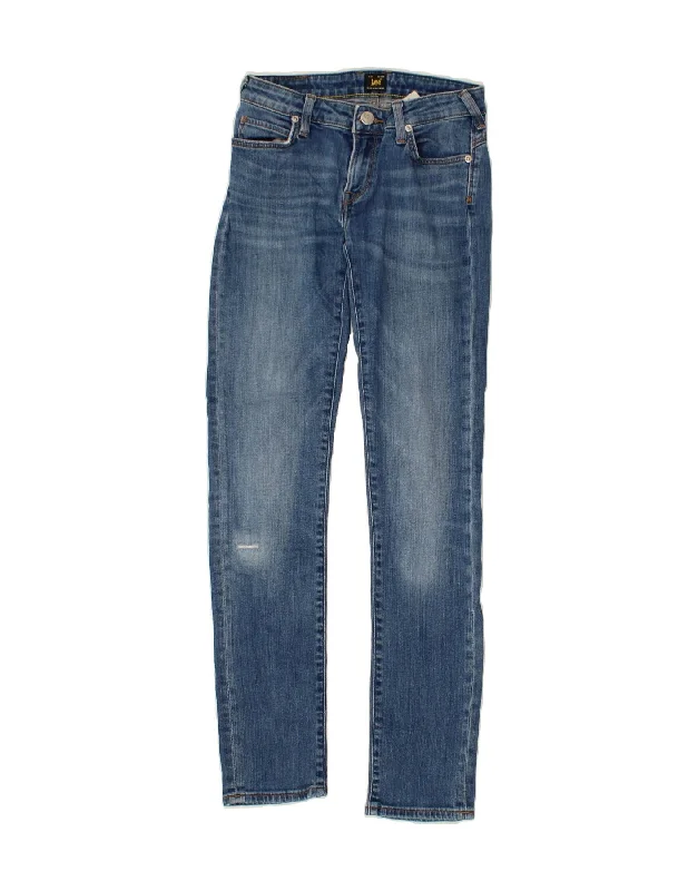 LEE Womens Jade Seasonal Slim Jeans W26 L33  Blue Cotton