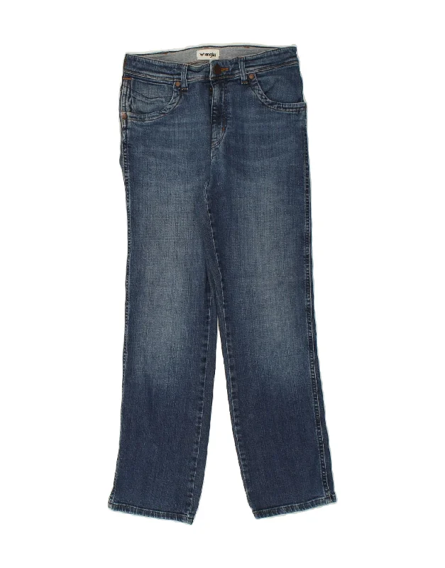WRANGLER Womens Texas Straight Jeans W30 L30 Blue Cotton
