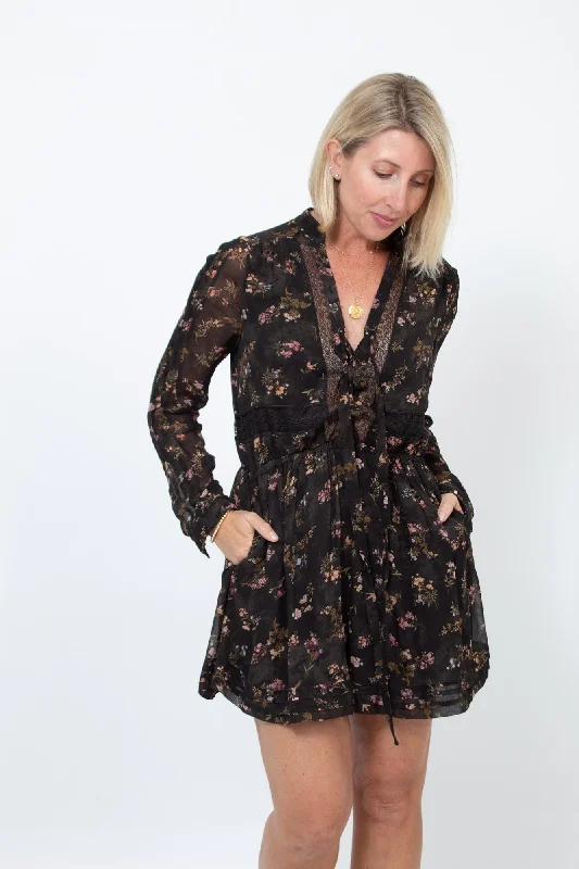 Floral Long Sleeve Romper