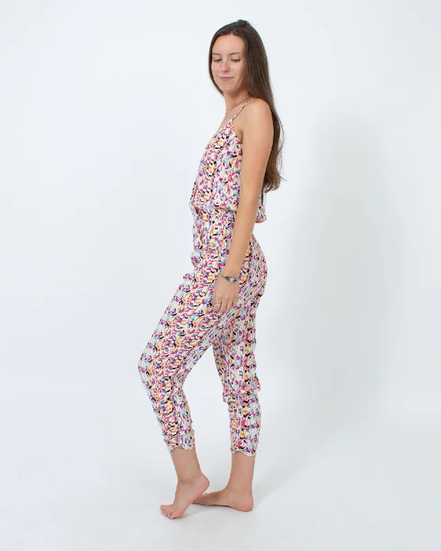 Printed Sleeveless Jumpsuit