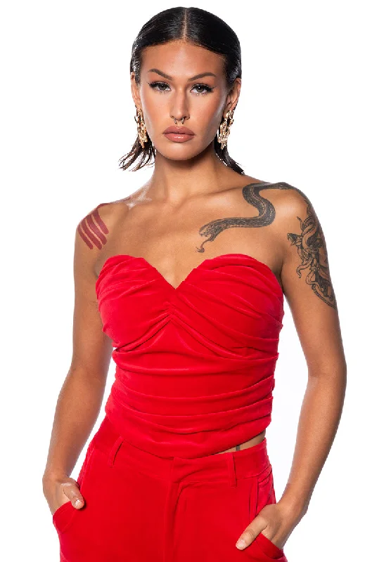 NIGHT MOVES VELVET CORSET