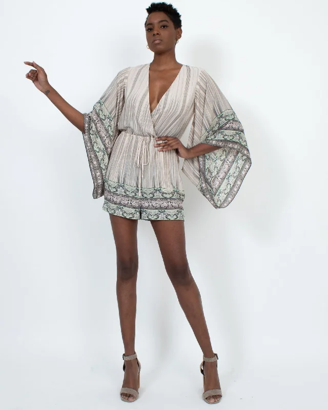 Printed Flowy Romper