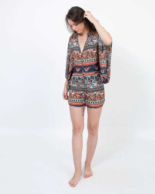 Printed Romper
