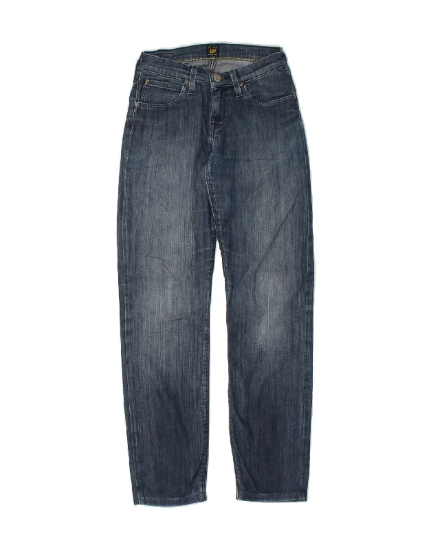 LEE Womens Jade Slim Jeans W26 L33 Blue Cotton