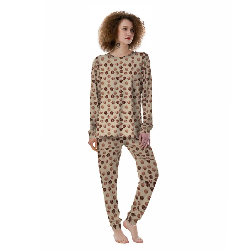 Chocolate Candy Print Pattern Women's Pajamas