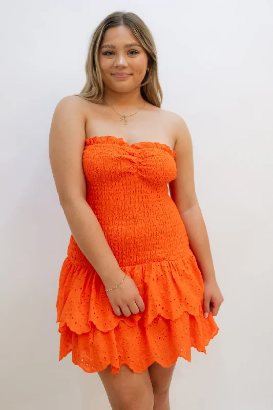 Hailey Mini Dress - Orange