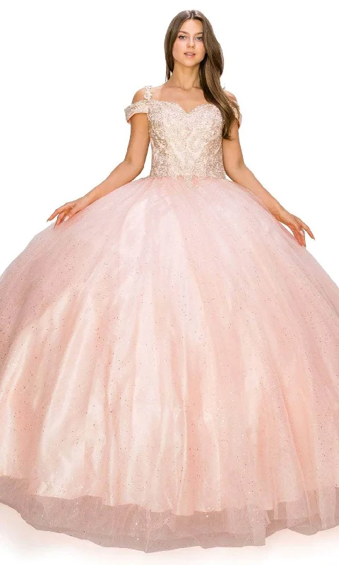 Cinderella Couture 8028J - Sweetheart Cold Shoulder Ballgown