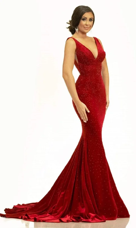 Johnathan Kayne - 2308 Fitted Trumpet Evening Dress