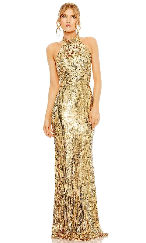 Mac Duggal 93976 - Fully Sequined Halter Evening Dress