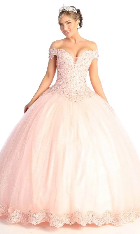 May Queen LK175 - Embroidered Bodice A-line Gown