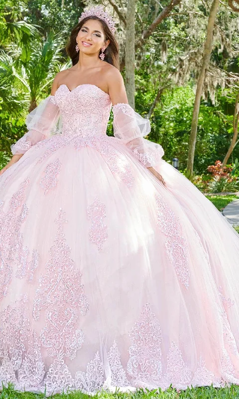 Quinceanera Collection 26076 - Beaded Strapless Ballgown