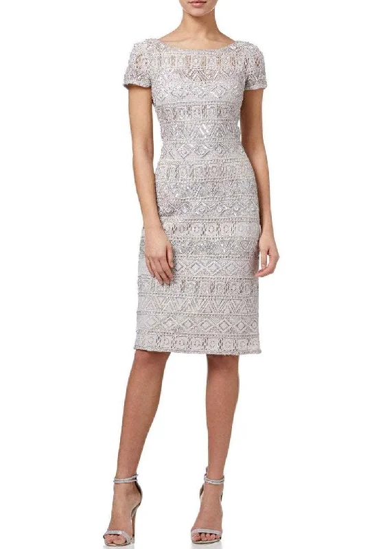 Adrianna Papell - Embellished Bateau Fitted Dress AP1E202476SC