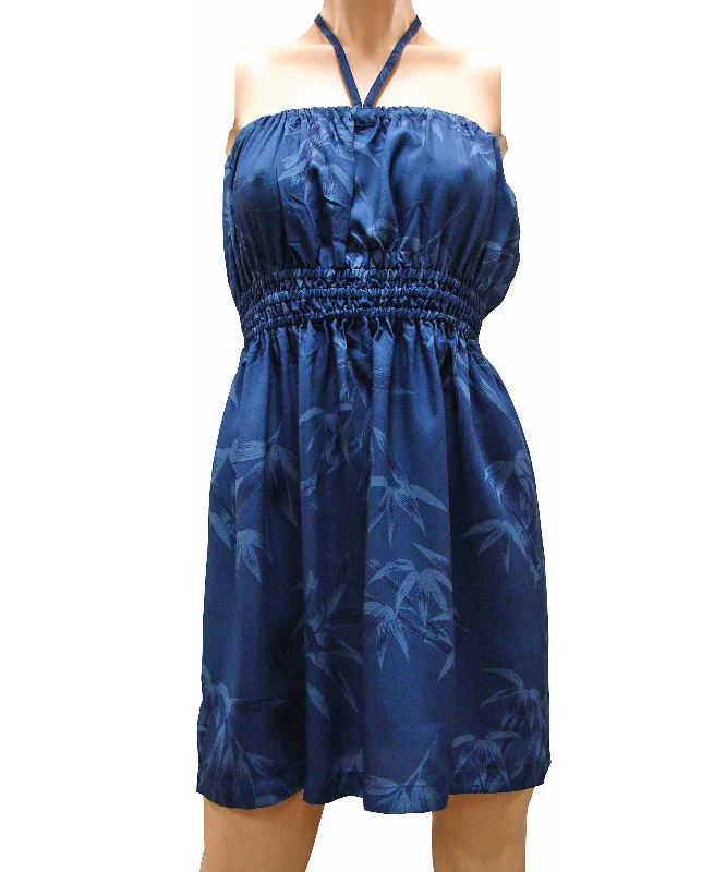 Bamboo Navy Tube Dress