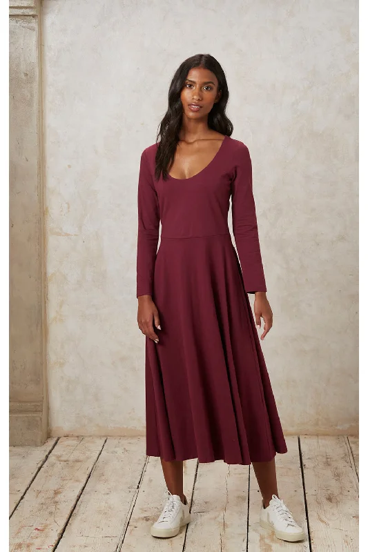 Bianca Dress in Burgundy