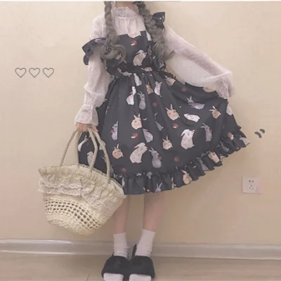 Cute rabbit harness dress YV40075