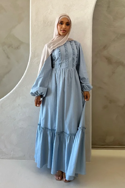 IKRAM DRESS DUSTY BLUE