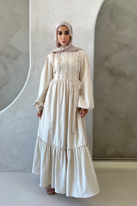 IKRAM DRESS VANILLA