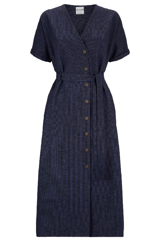 India Dress in Navy, S