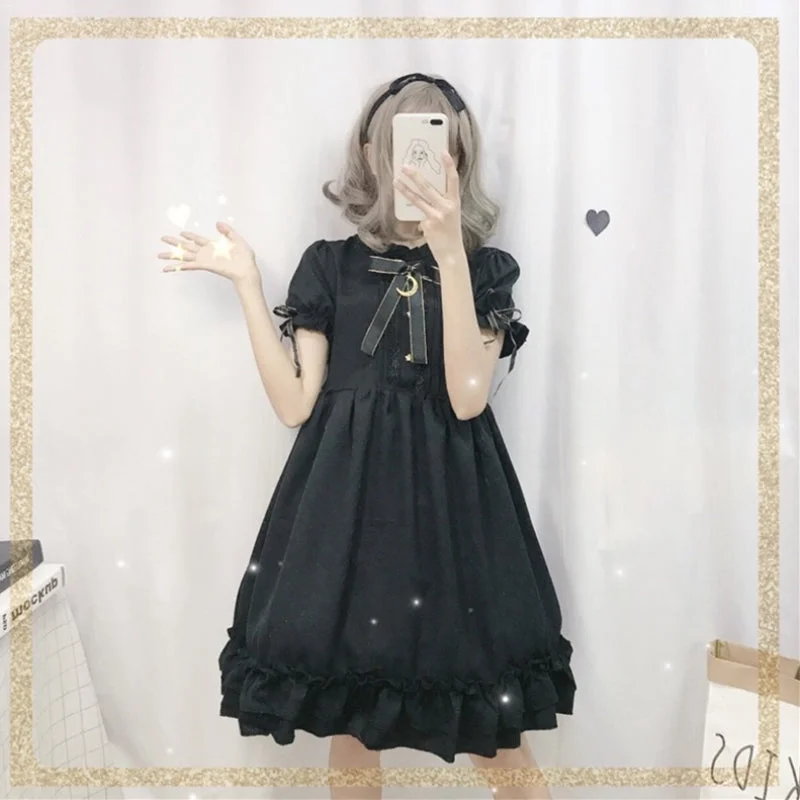 Lolita black dress yv46028