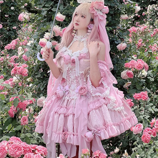 lolita rose princess dress suit yv31592