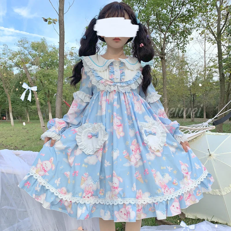 Lolita sweet and cute rabbit dress A30326