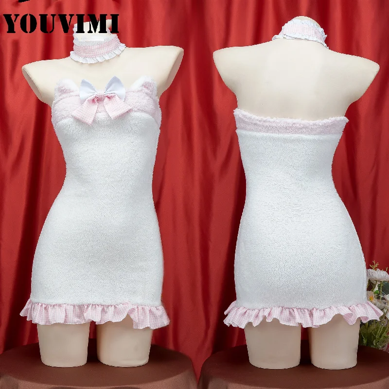 plush bear bow dress  yv50541