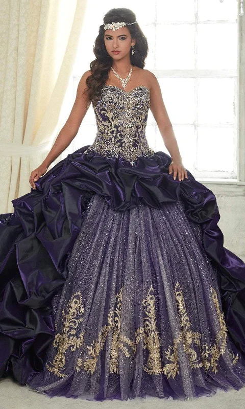 Quinceanera Collection - 26831SC Strapless Applique Ballgown