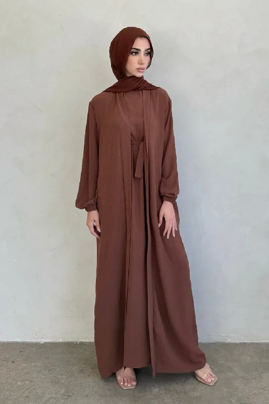 SABREEN ABAYA SET COFFEE