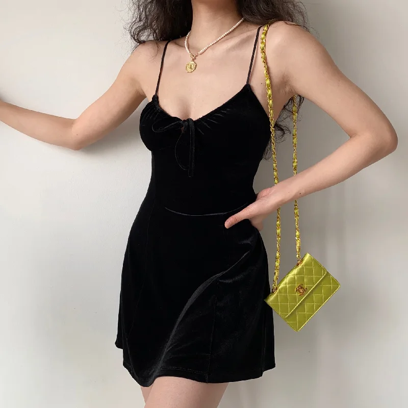 sexy velvet slip dress yv30555