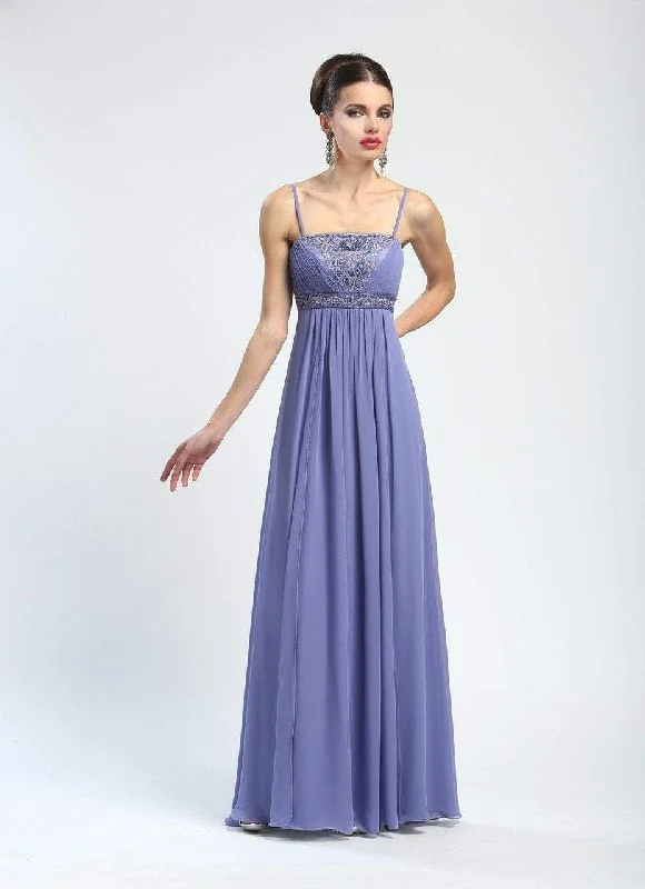 Sue Wong - N4219SC Spaghetti Strap Empire Chiffon Gown