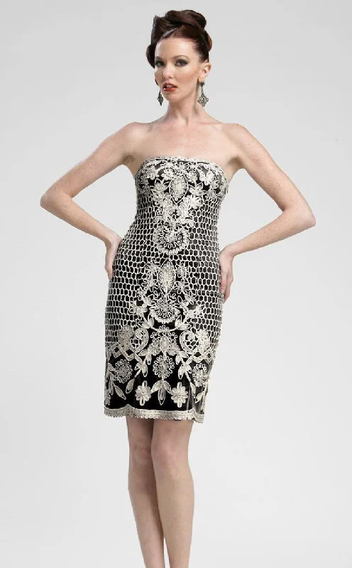 Sue Wong - Straight Across Embellished Sheath Dress C3307SC