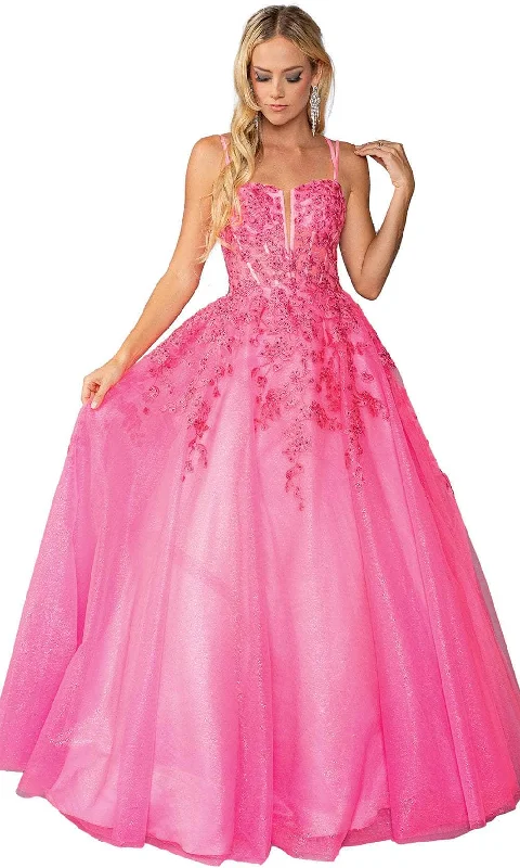 Dancing Queen 4459 - Lace-Up Back Sleeveless Ballgown