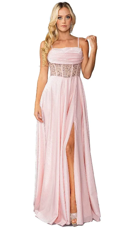 Dancing Queen 4463 - Sleeveless Lace-Up Back Gown