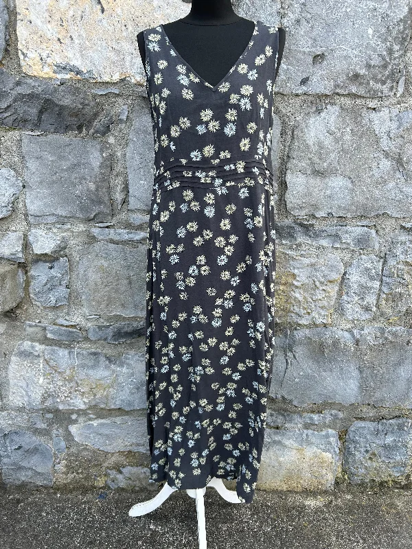 Y2K grey daisies maxi dress uk 12