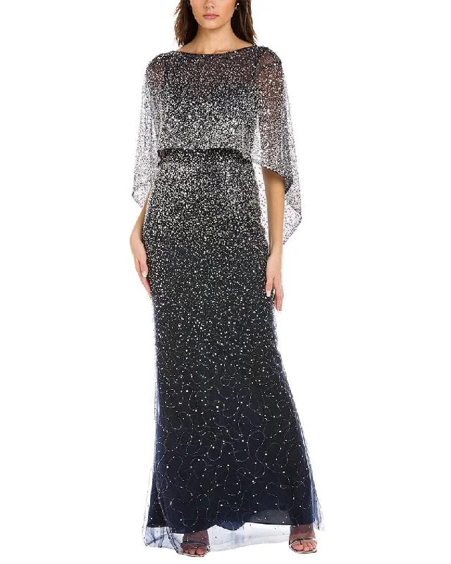 Teri Jon by Rickie Freeman Bead & Sequin Gown