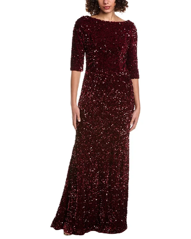 Rene Ruiz Sequined Gown